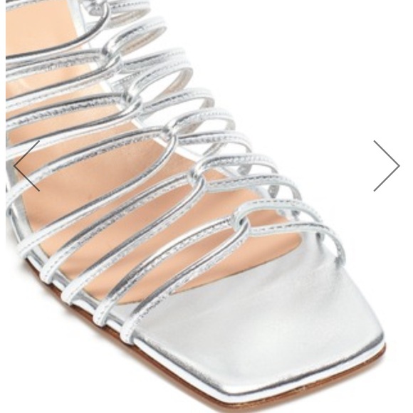 AEYDE
'PEARL' MULTI-STRAP BLOCK HEEL
SANDALS SILVER 39.5 US 9.5 - Picture 3 of 14